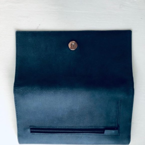 No Name Bluish Gray Leather Wallet - Picture 4 of 6